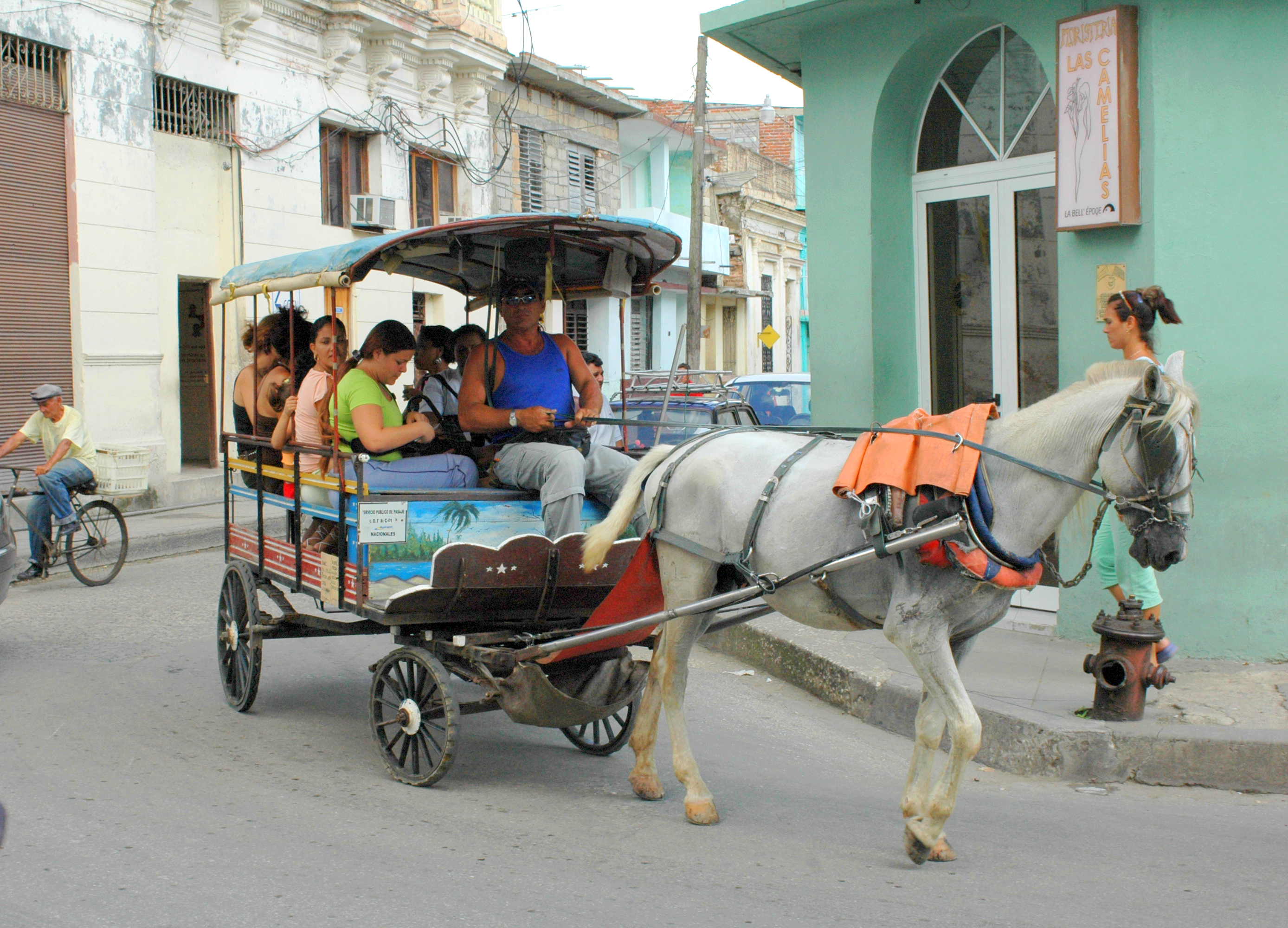 The horse-drawn carriages (coches de caballo) , public transportation in Cuba. Travel tips, two currencies in Cuba.