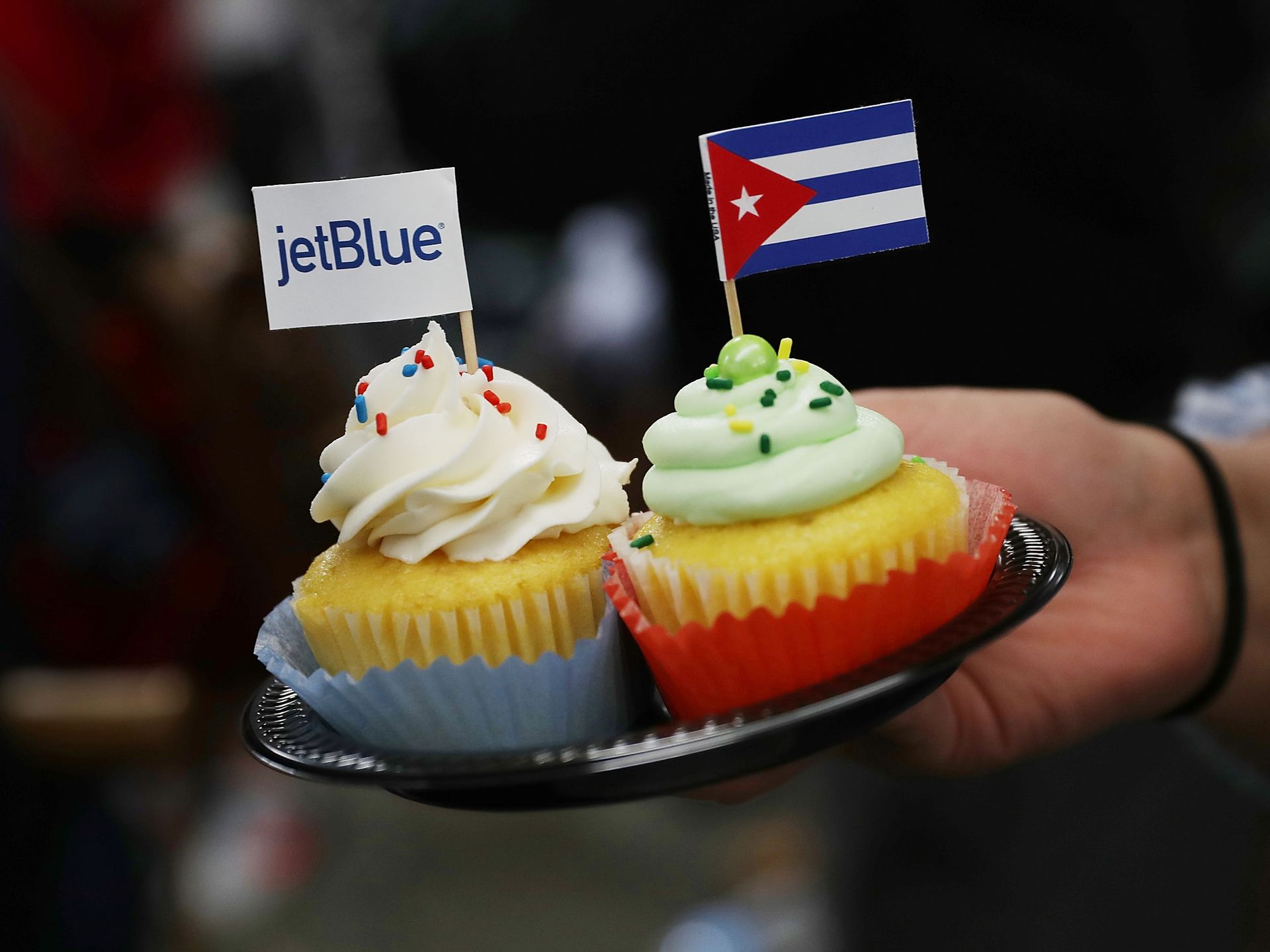 Cuban pastries prepared for the inauguration of regular flights between U.S. and Cuba. Photo by USA Today.